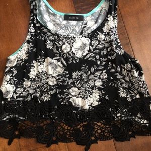 Floral crop top